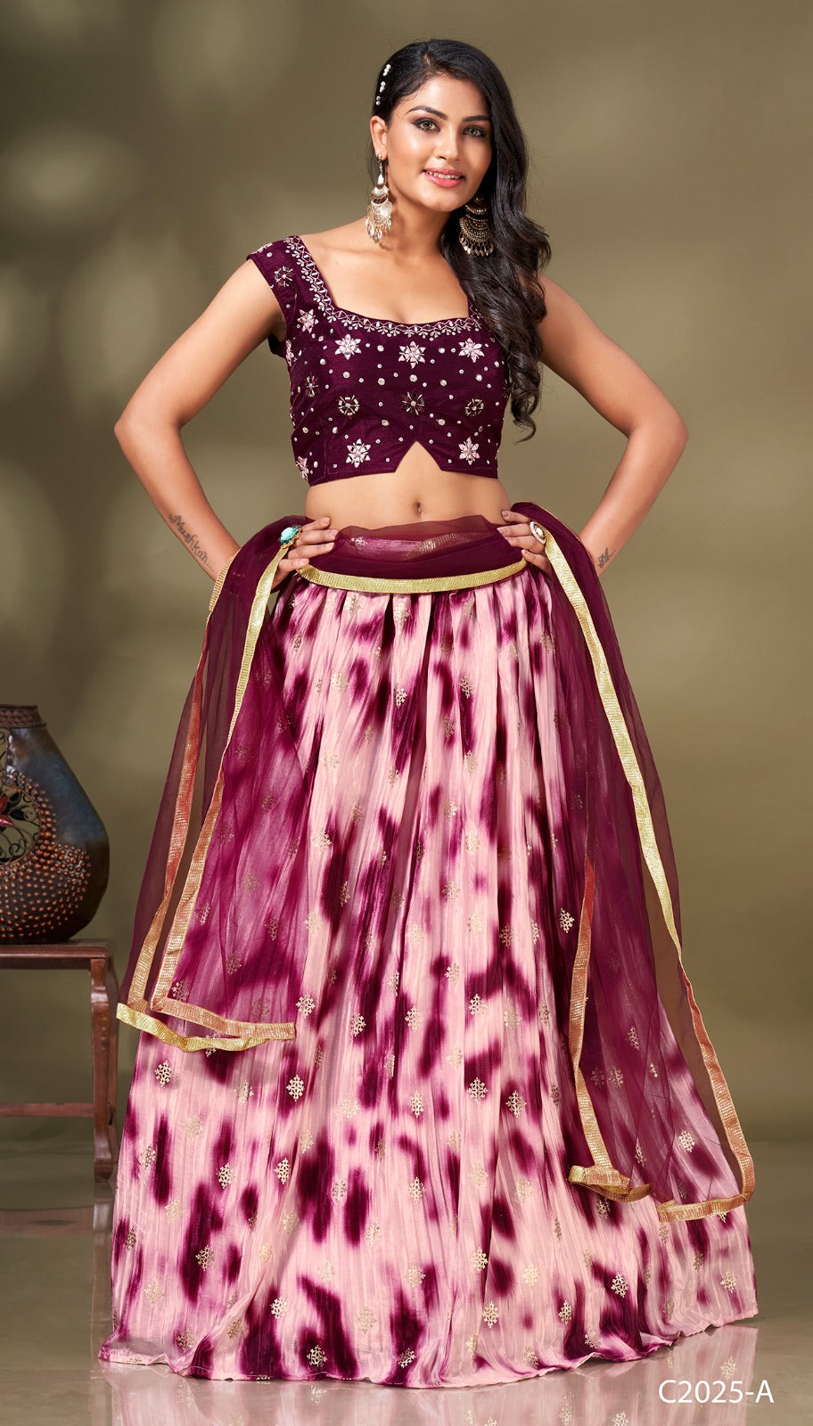 READYMADE CROP TOP LEHENGA D.NO. C-2025