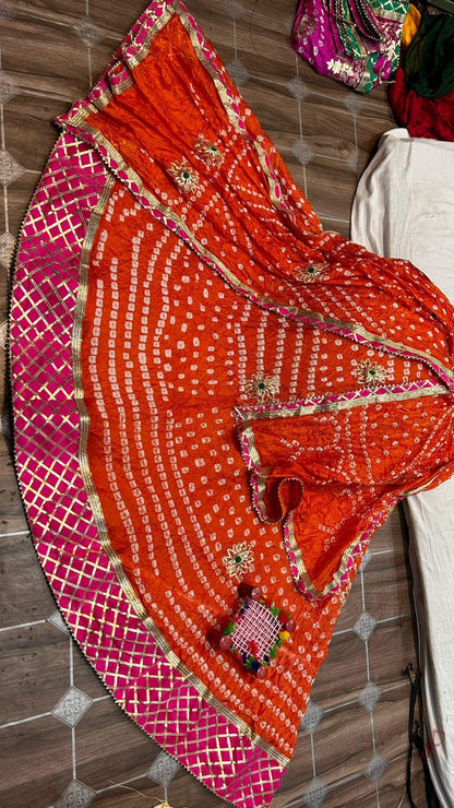 Traditional Jaipuri Silk Lehanga - Anant Exports