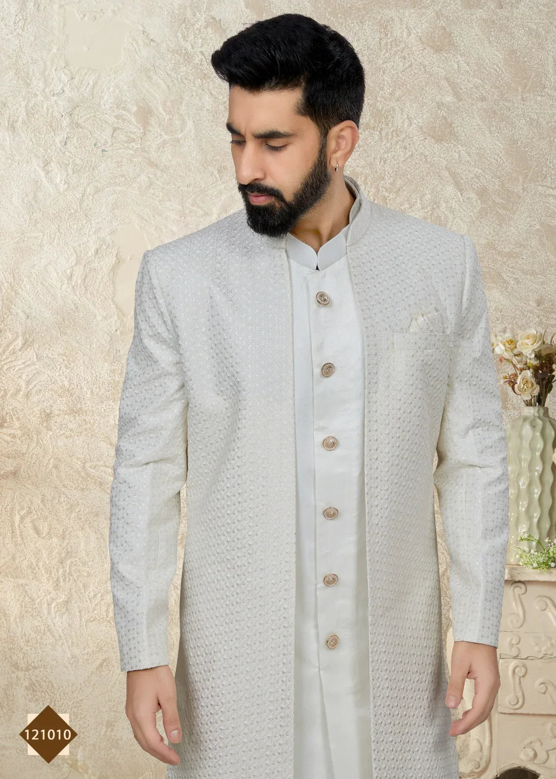 Vol 121 Wedding Wear Sherwani D.No. 121010 - Anant Exports