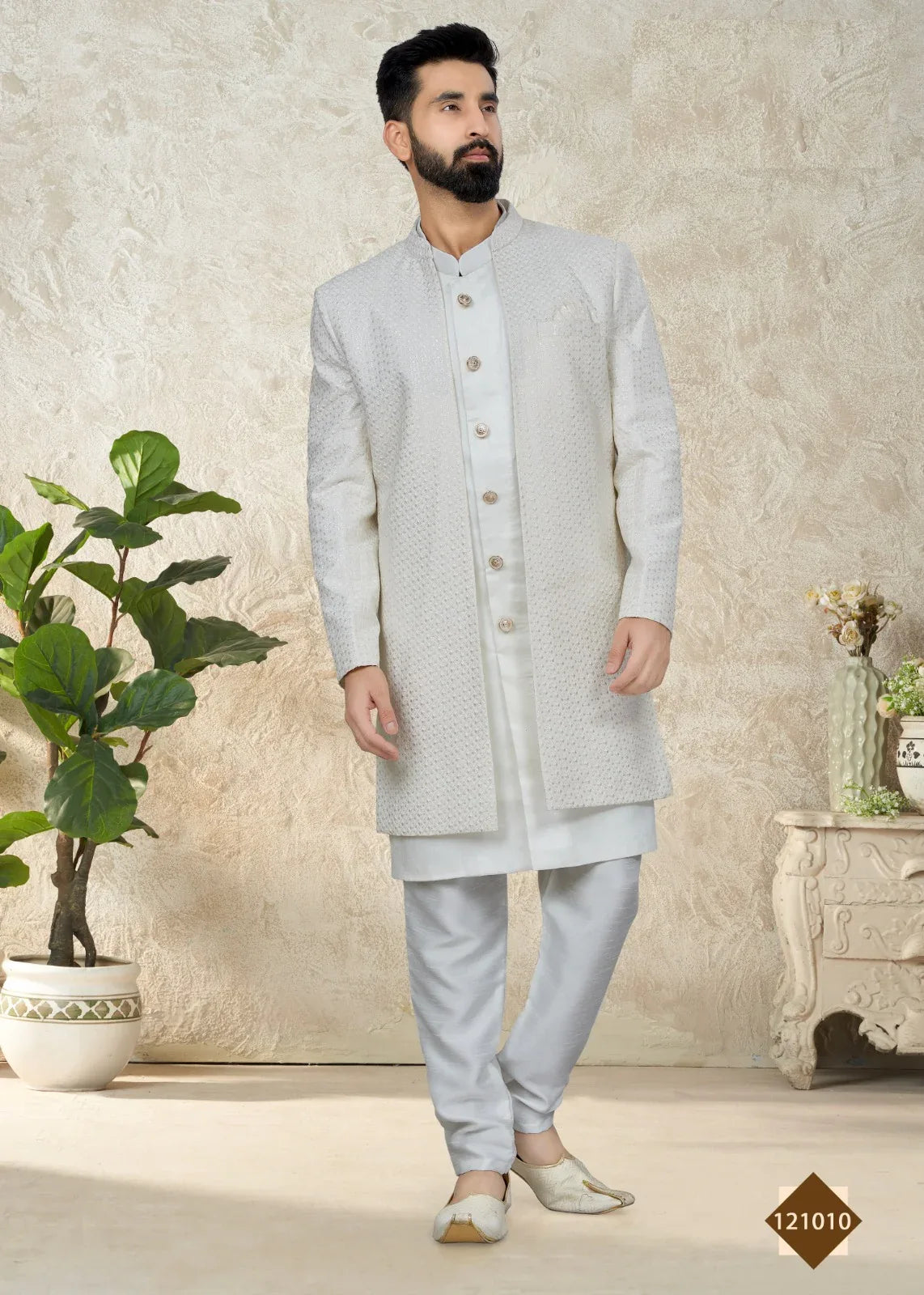 Vol 121 Wedding Wear Sherwani D.No. 121010 - Anant Exports