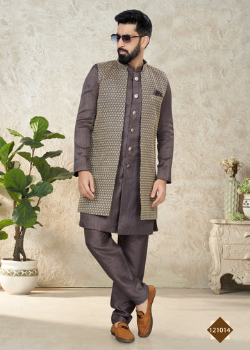 Vol 121 Wedding Wear Sherwani D.No. 121014