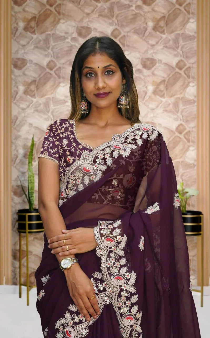 Mona Occasion Wear Saree D.No. 363 - Anant Exports