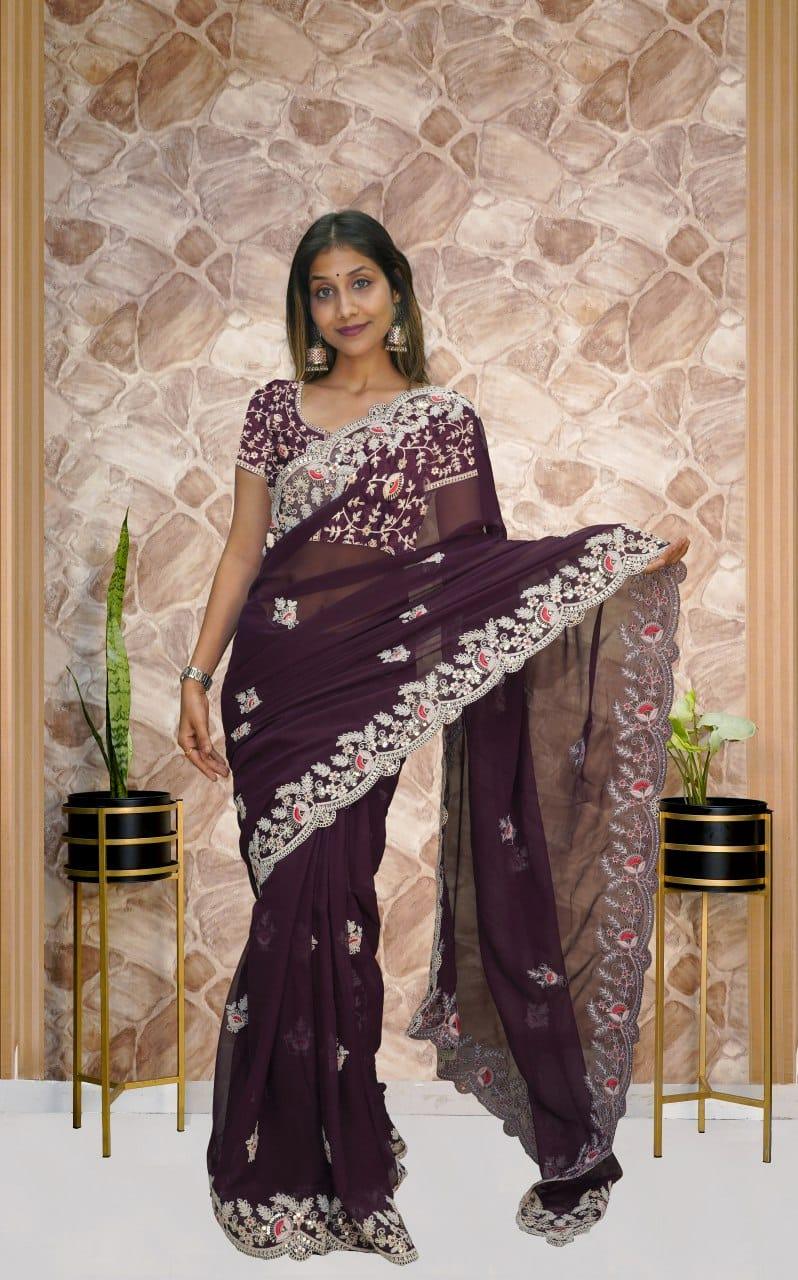 Mona Occasion Wear Saree D.No. 363 - Anant Exports
