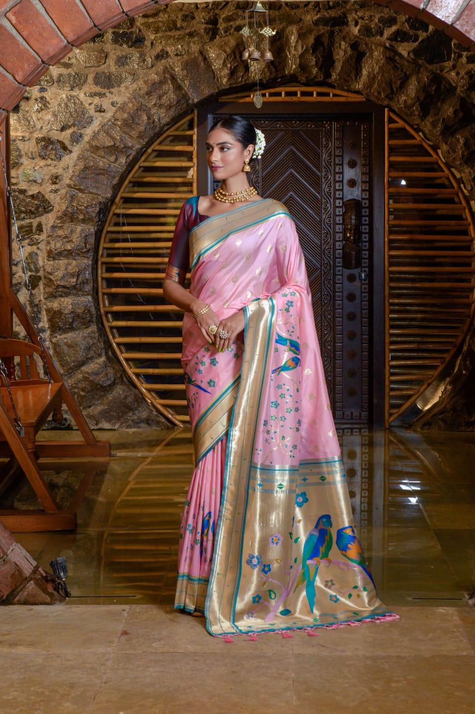 Banarasi Soft Silk Paithani Saree - Anant Exports
