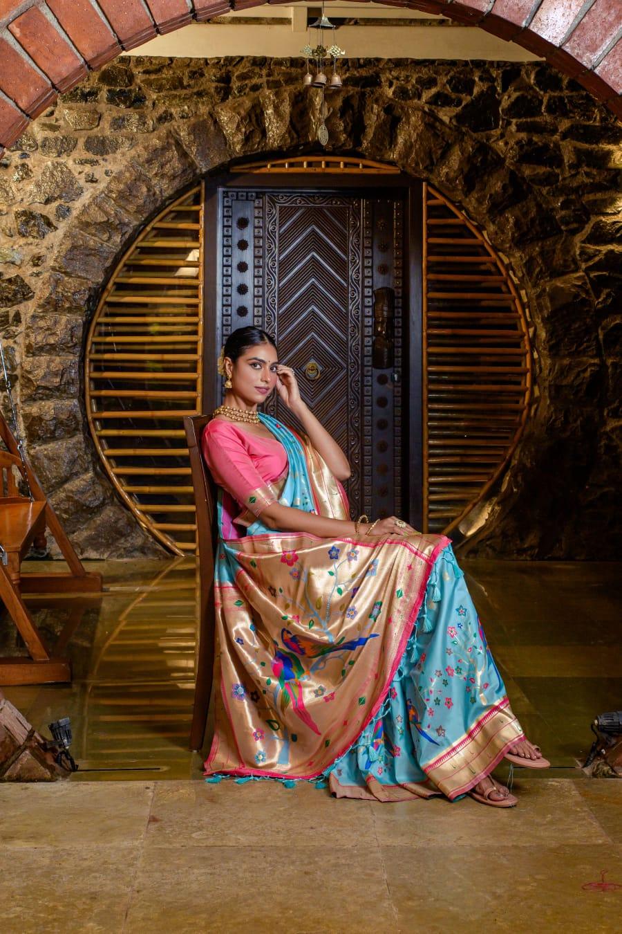 Banarasi Soft Silk Paithani Saree - Anant Exports