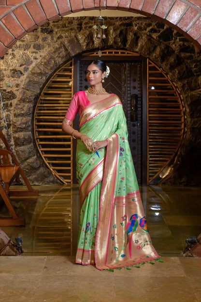 Banarasi Soft Silk Paithani Saree - Anant Exports