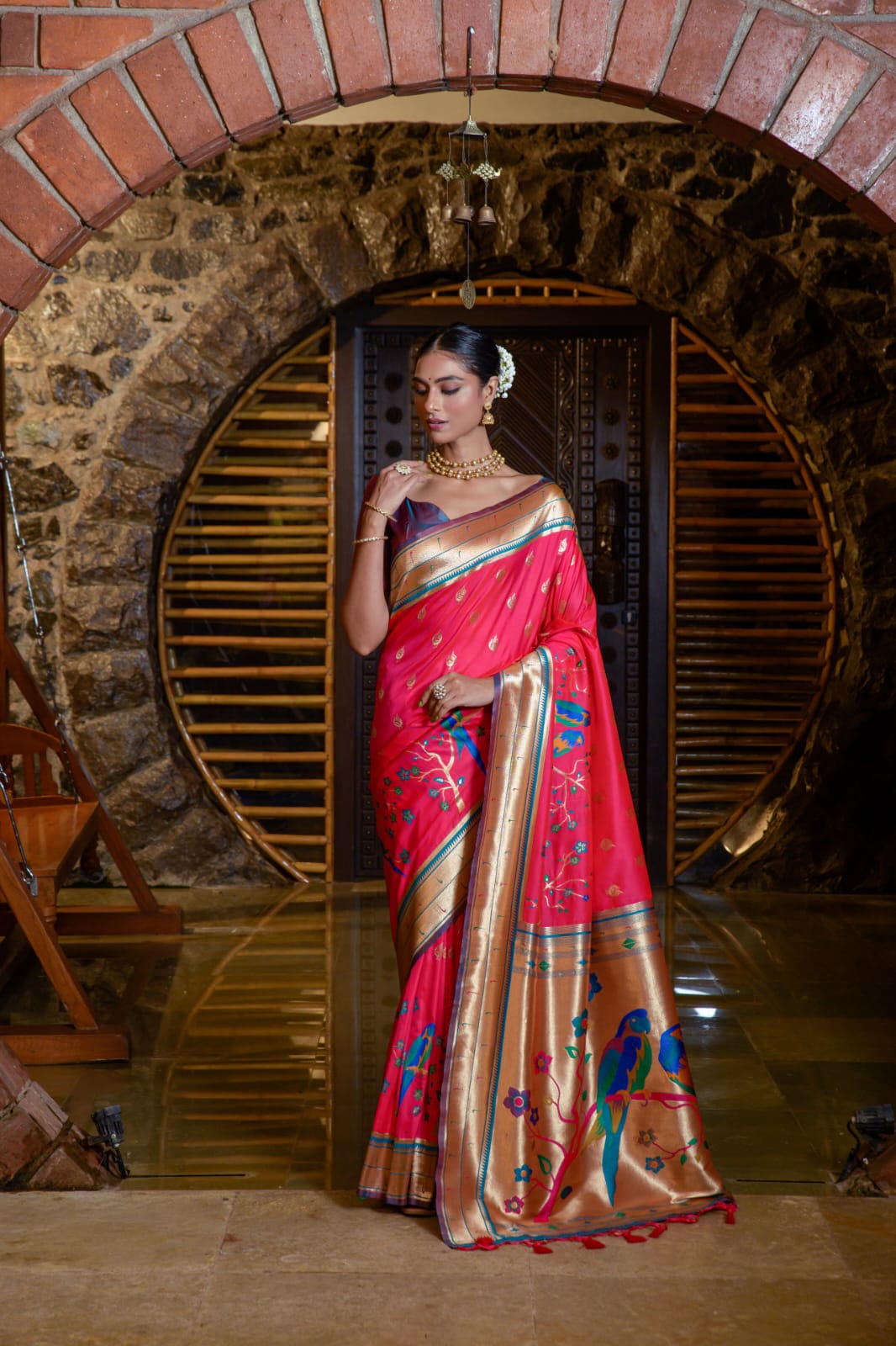 Banarasi Soft Silk Paithani Saree