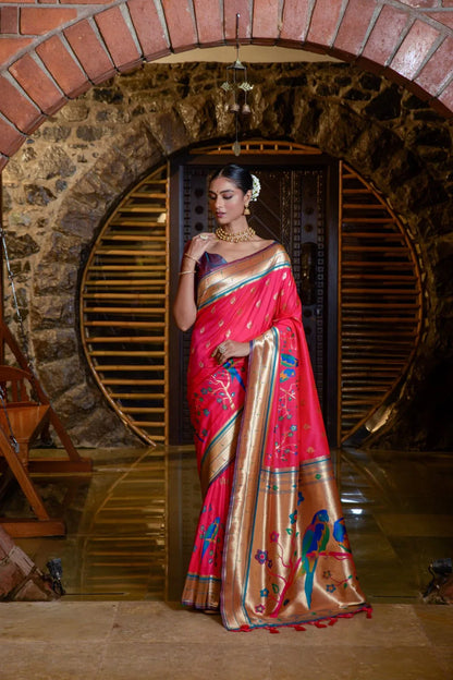 Banarasi Soft Silk Paithani Saree - Anant Exports