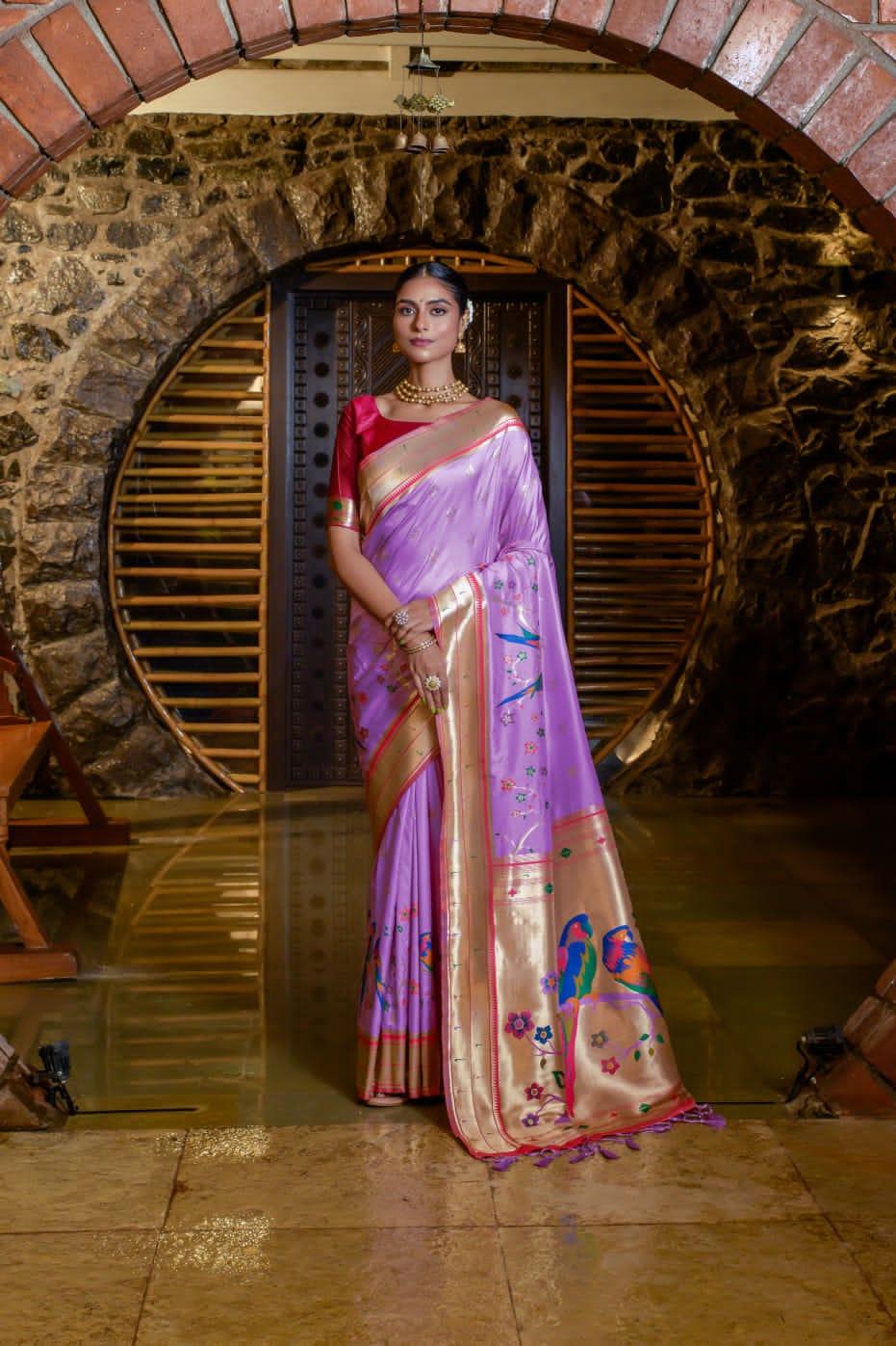 Banarasi Soft Silk Paithani Saree - Anant Exports