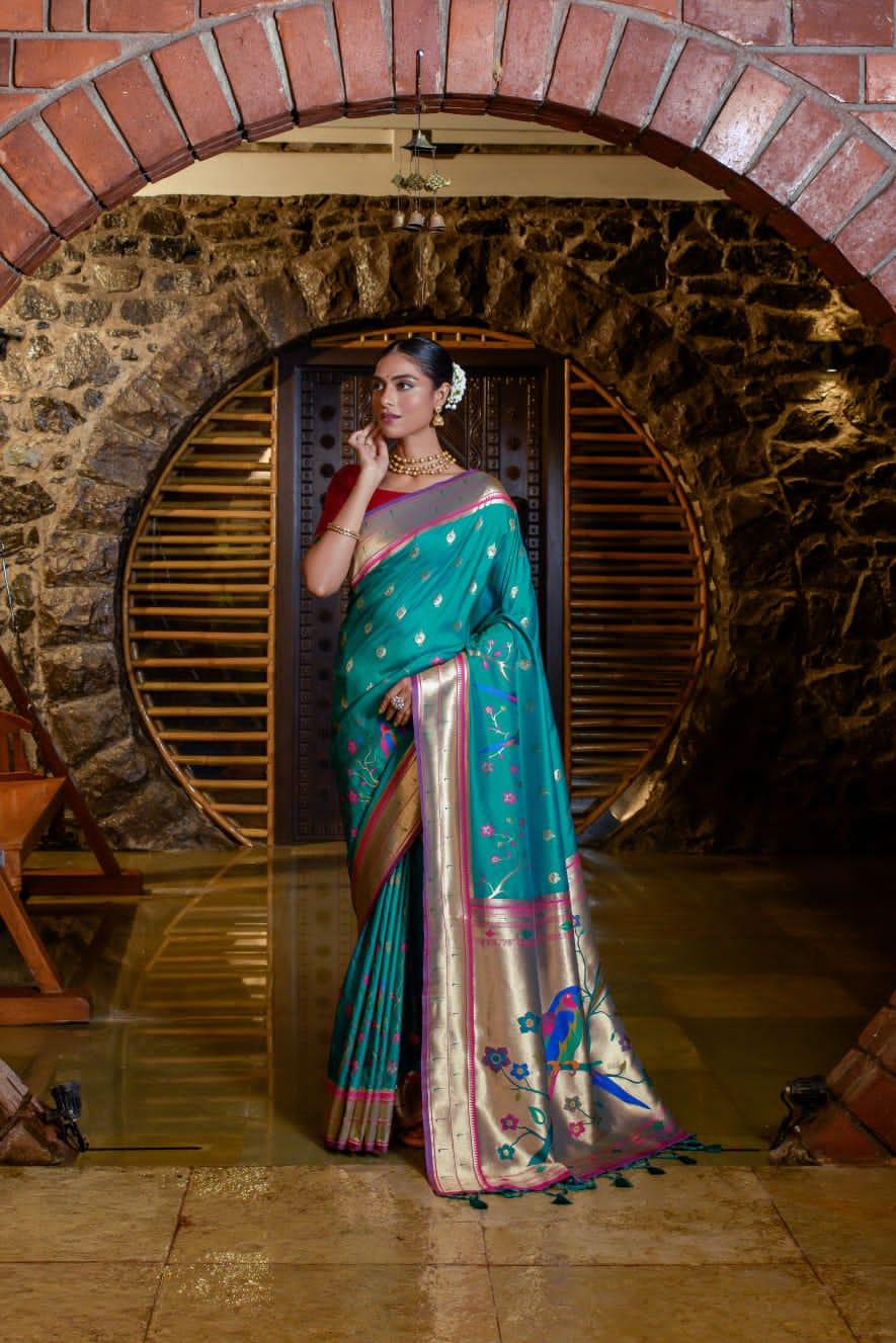 Banarasi Soft Silk Paithani Saree - Anant Exports