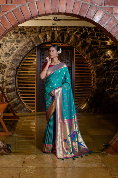 Banarasi Soft Silk Paithani Saree - Anant Exports