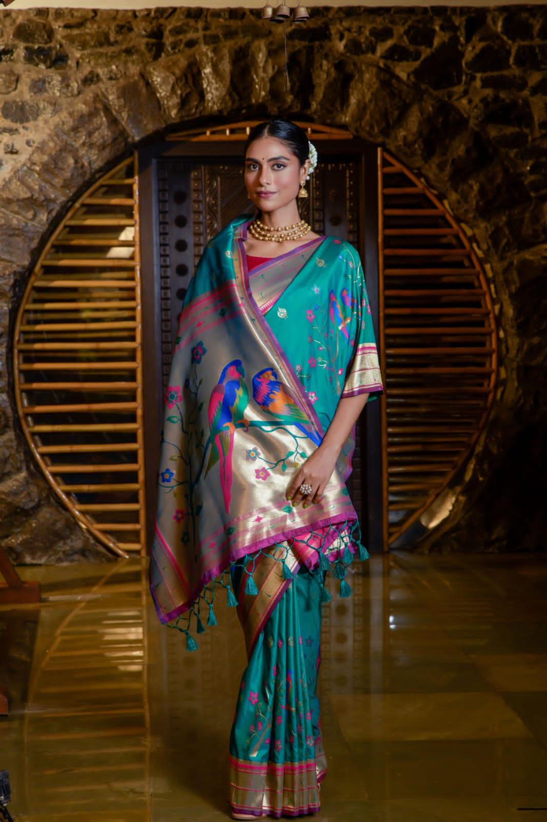 Banarasi Soft Silk Paithani Saree - Anant Exports