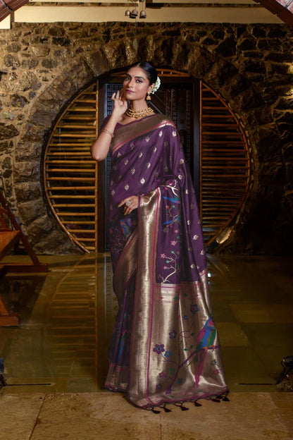 Banarasi Soft Silk Paithani Saree - Anant Exports