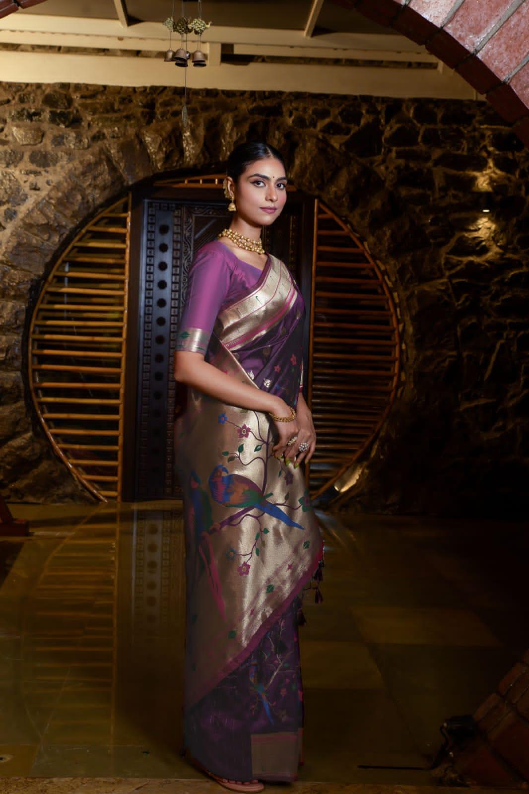 Banarasi Soft Silk Paithani Saree - Anant Exports