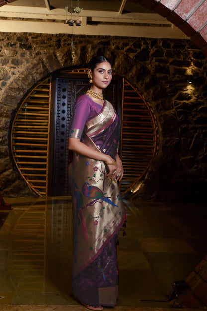 Banarasi Soft Silk Paithani Saree - Anant Exports