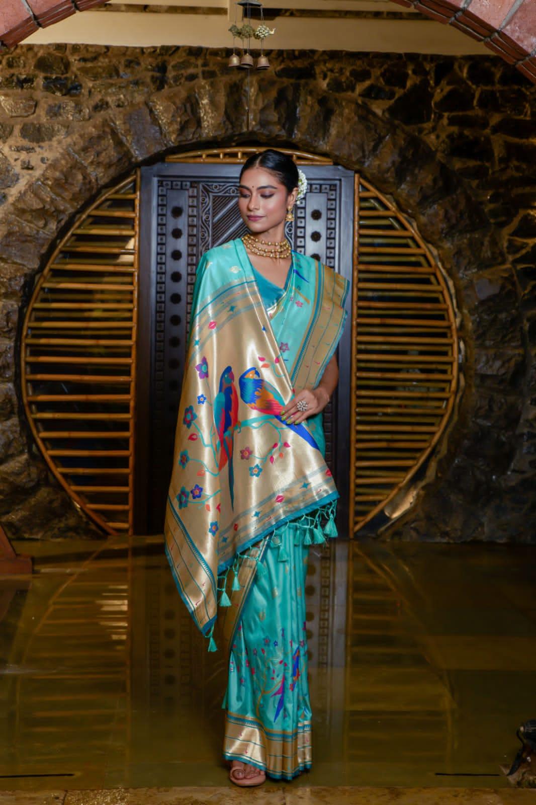 Banarasi Soft Silk Paithani Saree - Anant Exports