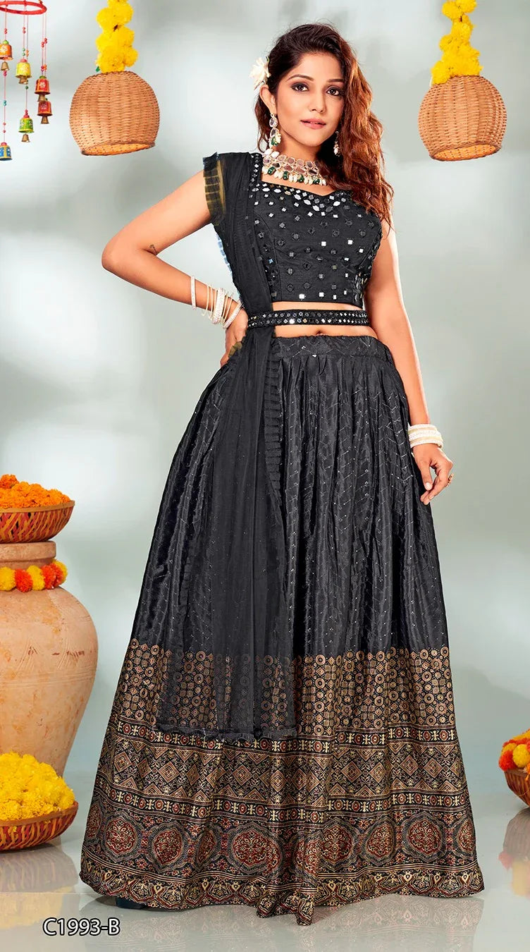 READYMADE CROP TOP LEHENGA D.NO. C1993-B - Anant Exports