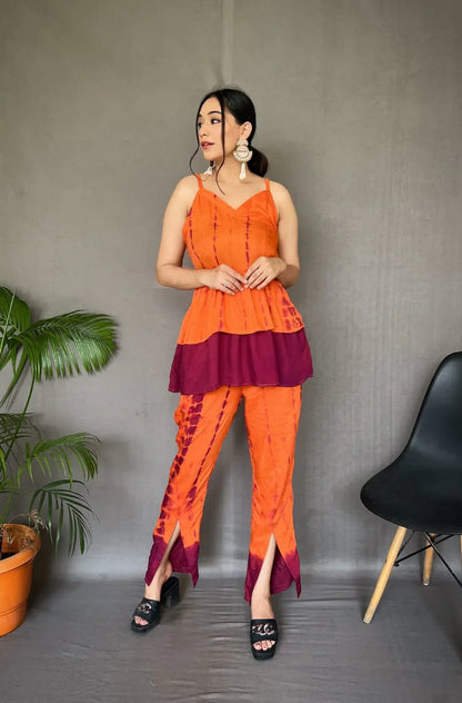 Spaghetti Top With Pants - Anant Exports