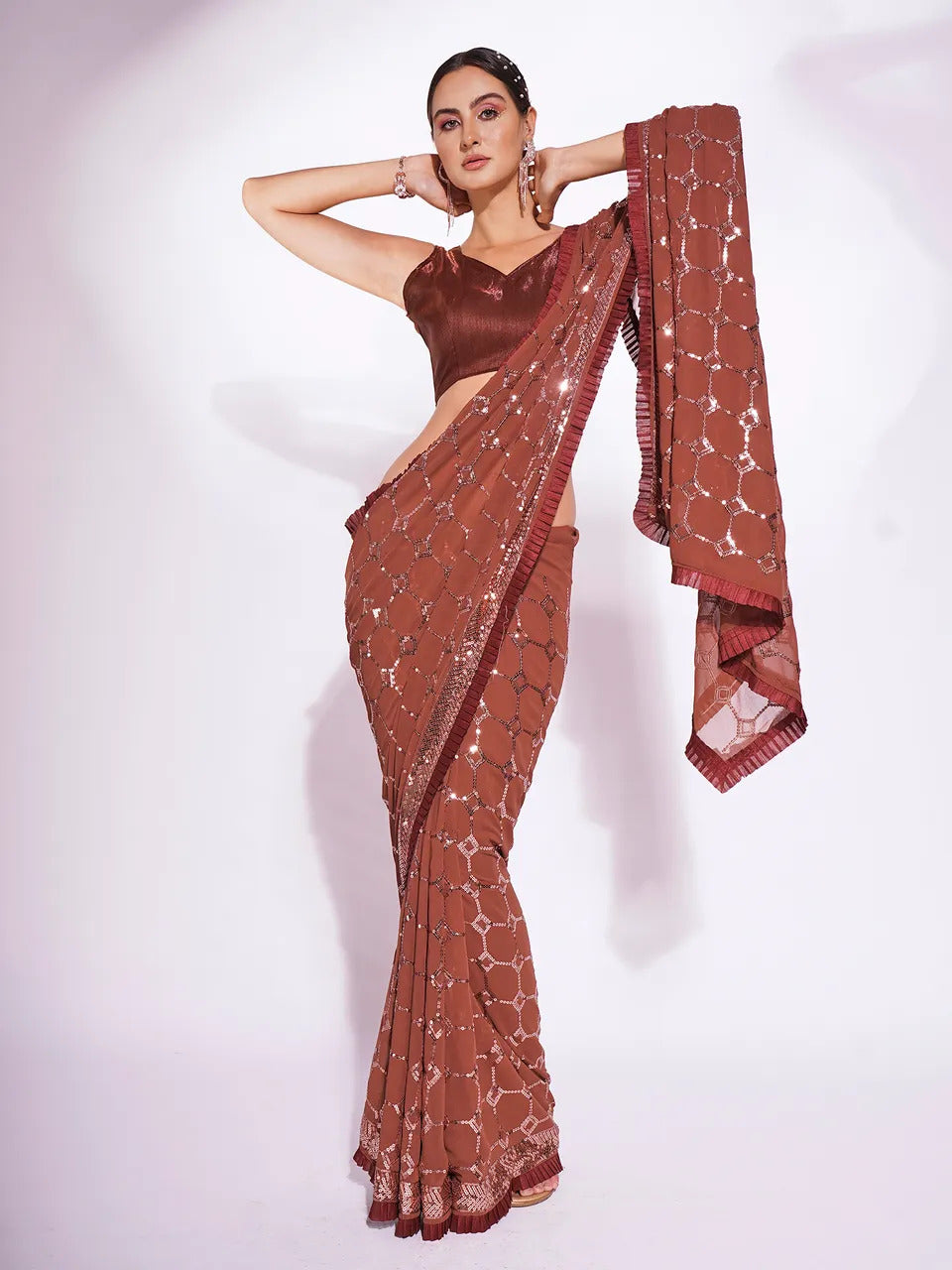 Mona Festive Wear Georgette Saree