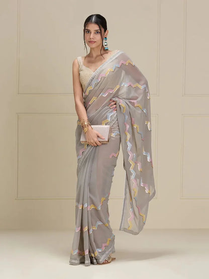 Tanvi Festive Wear Georgette Saree - Anant Exports