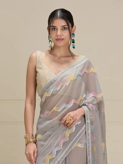 Tanvi Festive Wear Georgette Saree - Anant Exports
