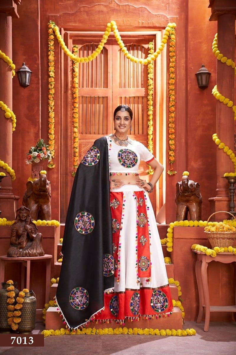 RAJWADI VOL -3 NAVRATRI TRADITIONAL CHANIYA CHOLI D.NO. 7013 - Anant Exports