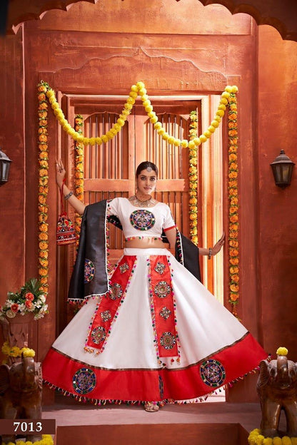 RAJWADI VOL -3 NAVRATRI TRADITIONAL CHANIYA CHOLI D.NO. 7013 - Anant Exports