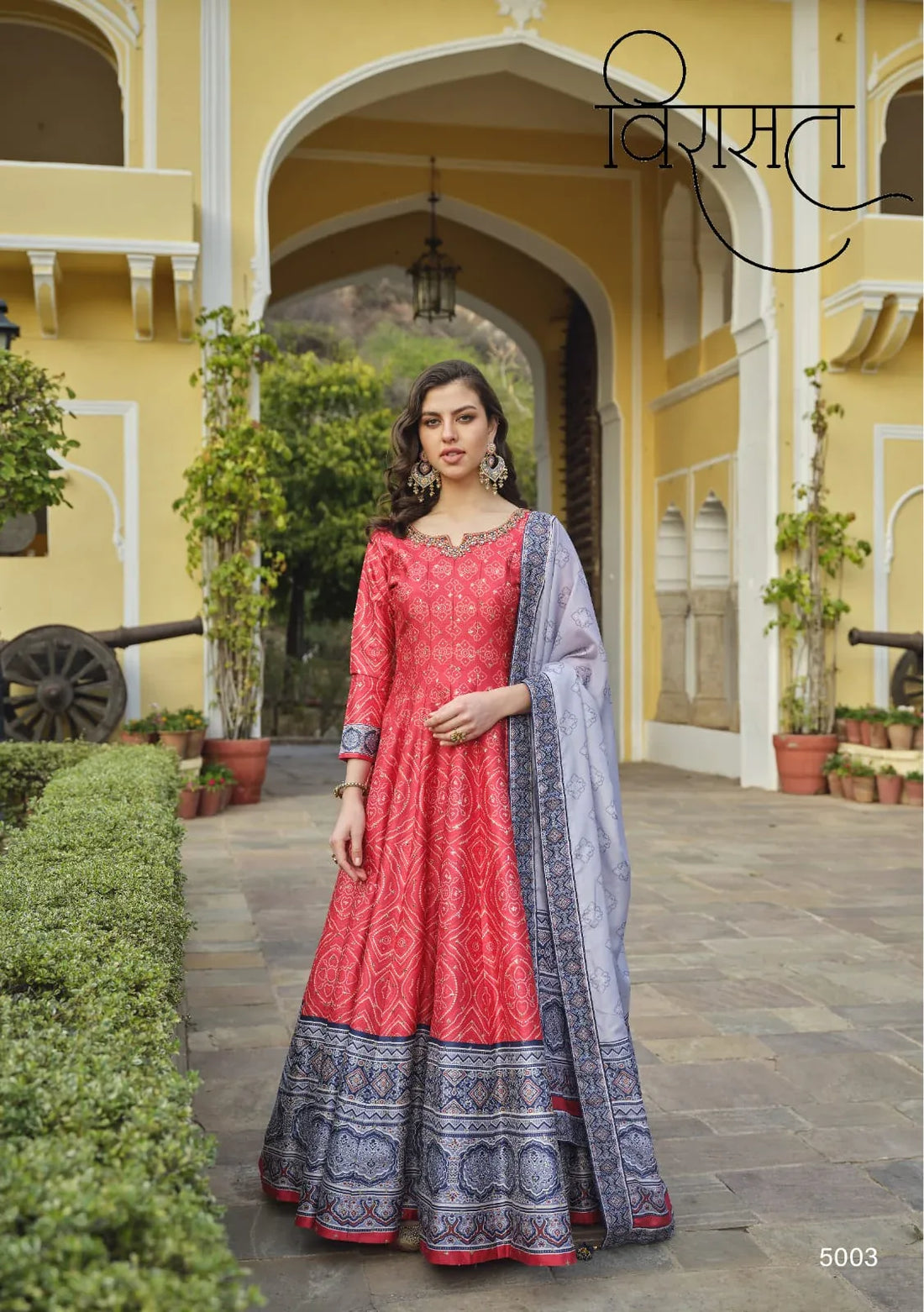 Ratrani Designer Wear Gown D.No. 5003 - Anant Exports