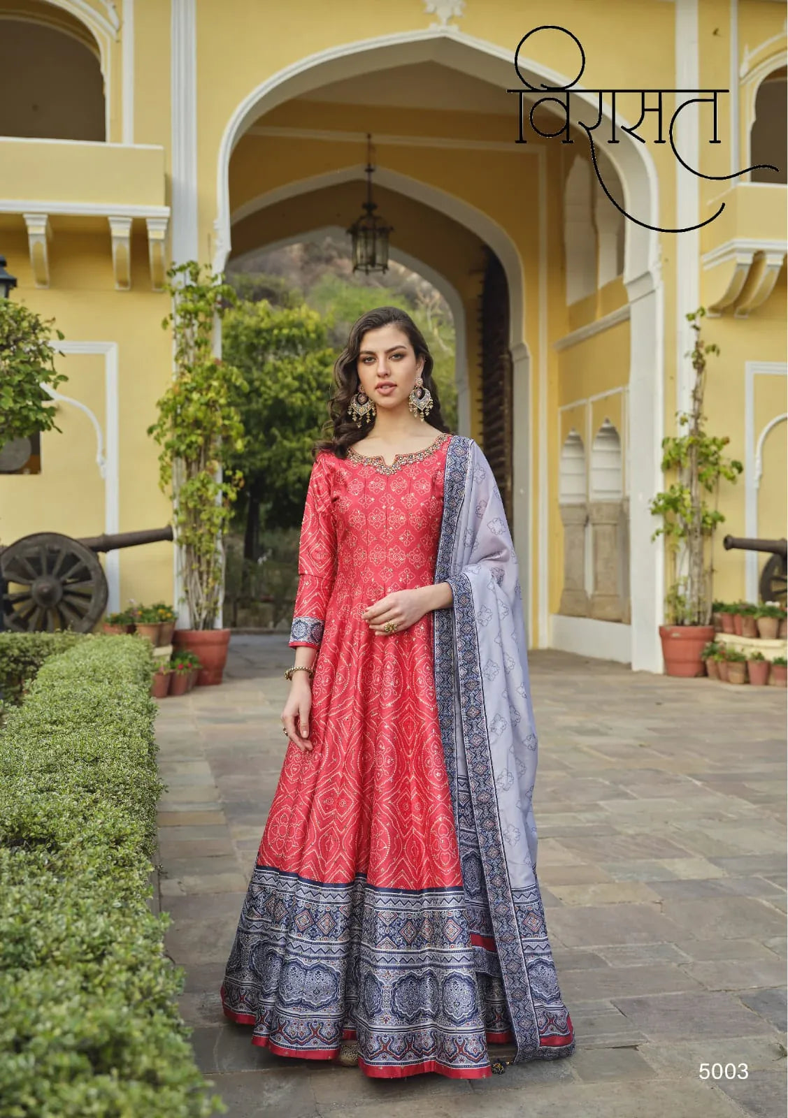Ratrani Designer Wear Gown D.No. 5003 - Anant Exports