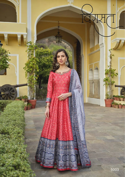 Ratrani Designer Wear Gown D.No. 5003 - Anant Exports