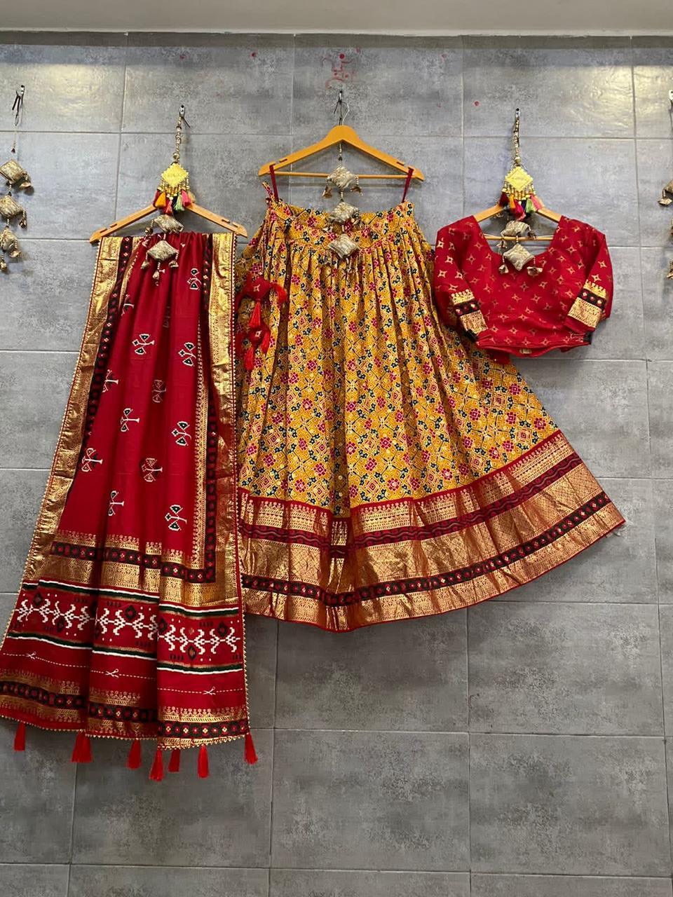 Navratri Wear Printed Skirt Chaniya Choli - Anant Exports
