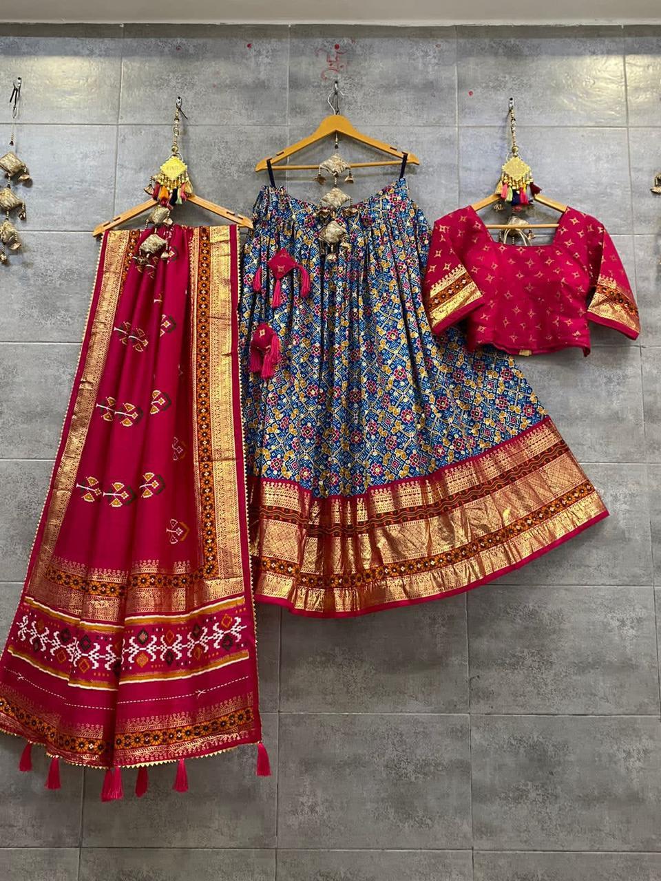 Navratri Wear Printed Skirt Chaniya Choli - Anant Exports