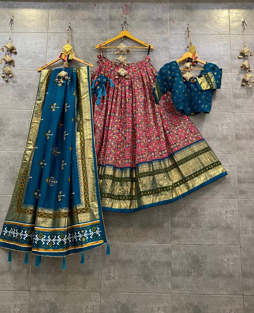 Navratri Wear Printed Skirt Chaniya Choli - Anant Exports