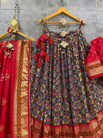 Navratri Wear Printed Skirt Chaniya Choli - Anant Exports