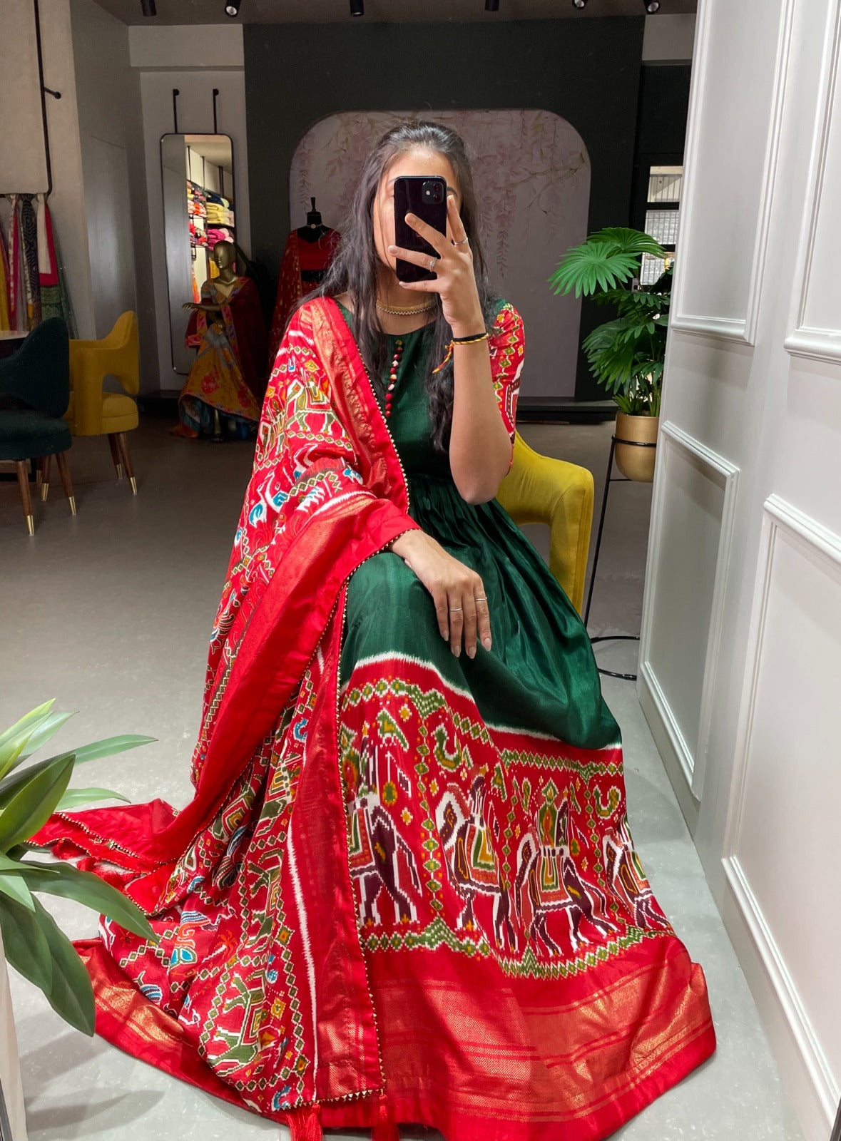 Traditional Wear Gown D.No. 5023