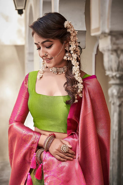 Traditional Wear Silk Lehenga Choli D.No. 2039 - Anant Exports