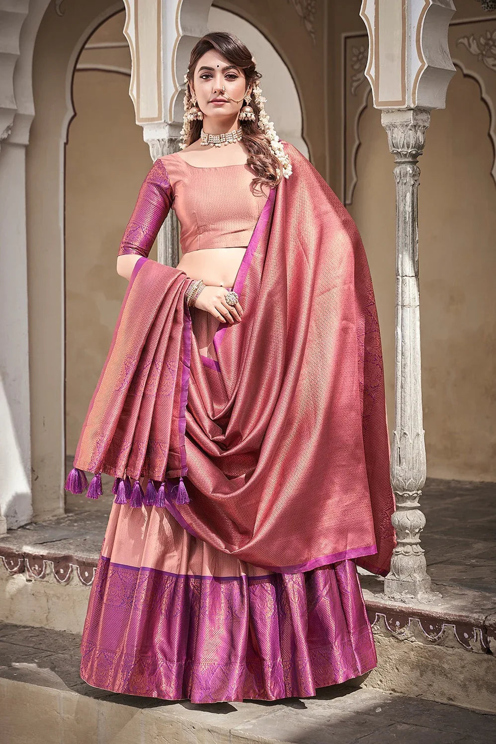 Traditional Wear Silk Lehenga Choli D.No. 2039 - Anant Exports