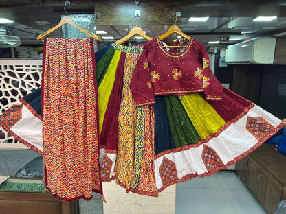 Pure Cotton Wear Multi Colour Chaniya Choli - Anant Exports
