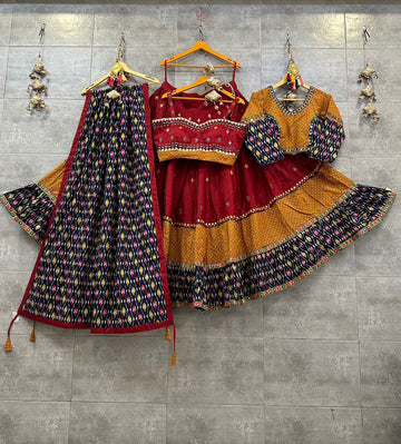 Pure Cotton Mirror Work Chaniya Choli