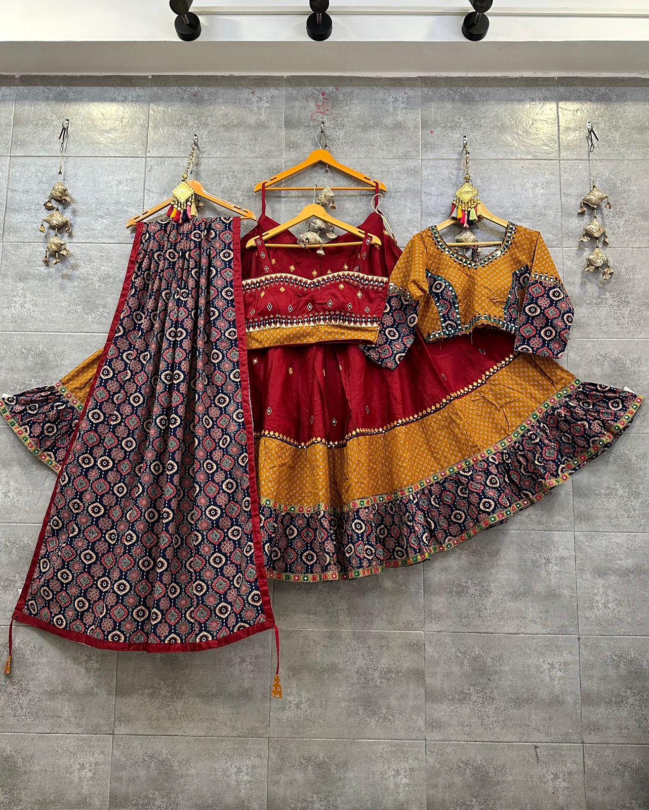 Pure Cotton Mirror Work Chaniya Choli - Anant Exports