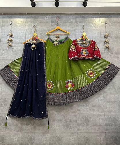 Pure Cotton Mirror Work Chaniya Choli - Anant Exports