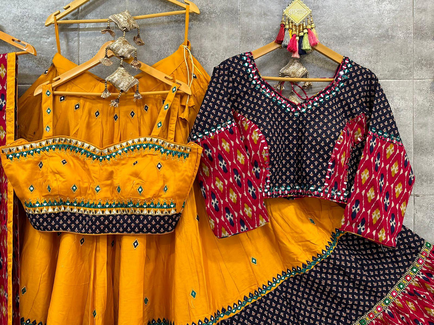 Pure Cotton Mirror Work Chaniya Choli - Anant Exports