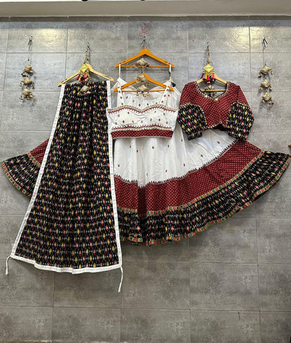 Pure Cotton Mirror Work Chaniya Choli - Anant Exports