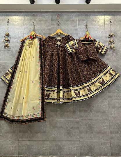Pure Cotton Mirror Work Chaniya Choli - Anant Exports