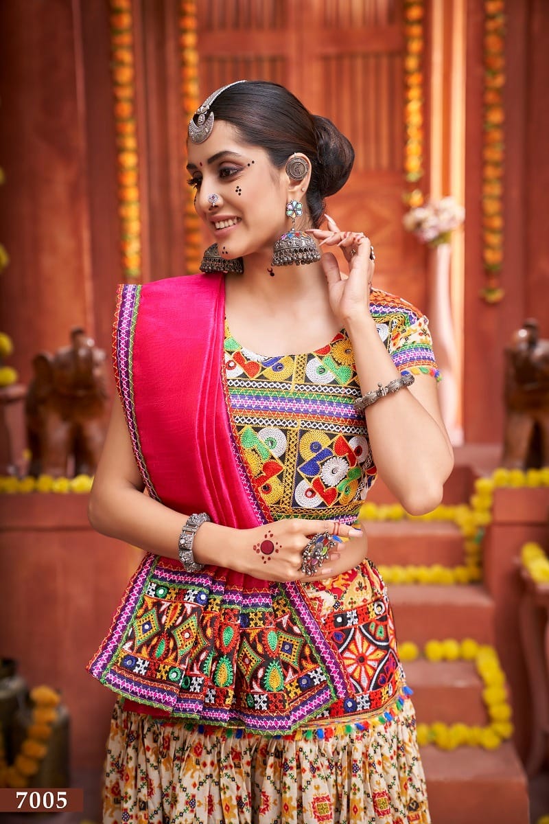 RAJWADI VOL -4 TRADITIONAL WEAR CHANIYA CHOLI D.NO. 7005