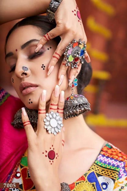 RAJWADI VOL -4 TRADITIONAL WEAR CHANIYA CHOLI D.NO. 7005 - Anant Exports