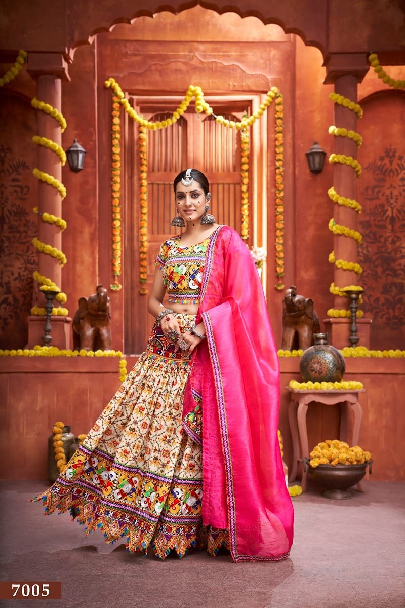 RAJWADI VOL -4 TRADITIONAL WEAR CHANIYA CHOLI D.NO. 7005