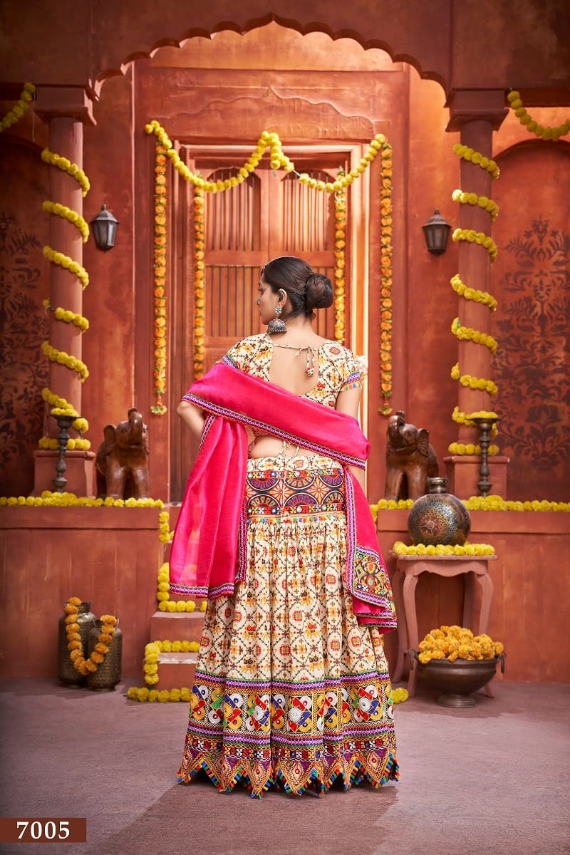 RAJWADI VOL -4 TRADITIONAL WEAR CHANIYA CHOLI D.NO. 7005