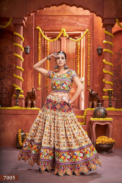 RAJWADI VOL -4 TRADITIONAL WEAR CHANIYA CHOLI D.NO. 7005 - Anant Exports