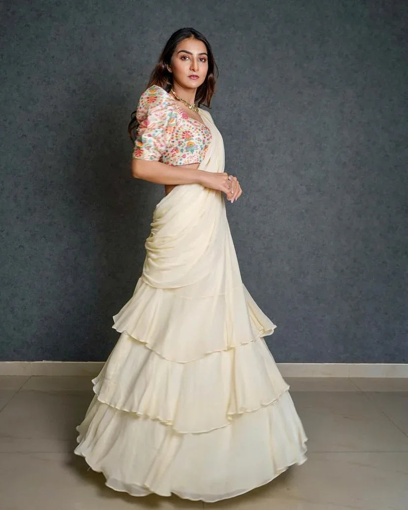 Festive Wear Lehenga Saree D.No. 1001 - Anant Exports